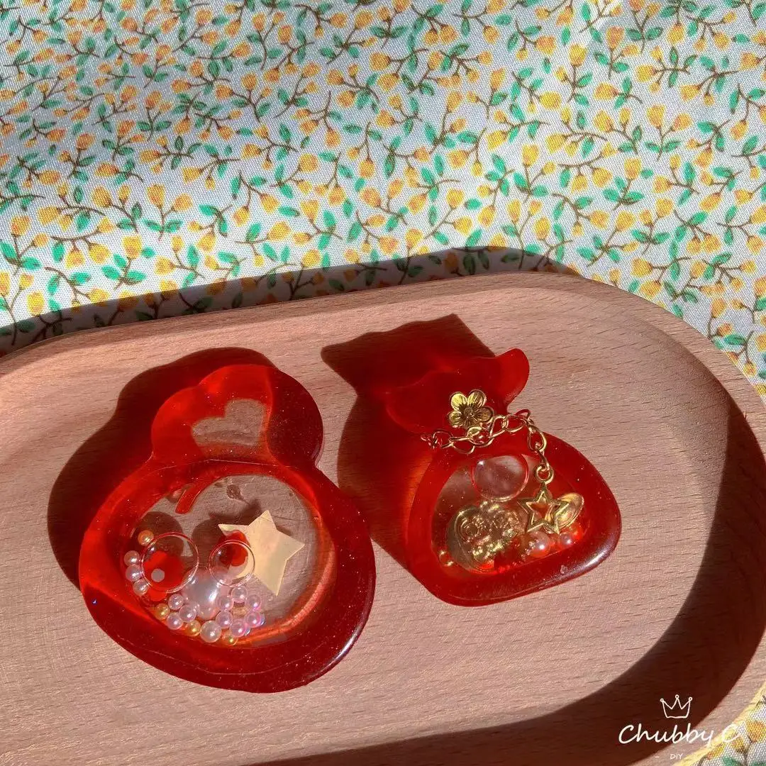 

3D симпатичная японская сумка на удачу, сумка-шейкер из смолы с зыбучим песком и звездами, прочная сумка, репликация