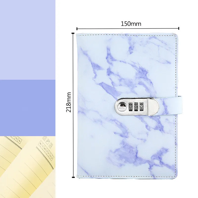 Ретро блокнот мраморный планировщик креативная программа Kawaii bullet journal дневник caderno papelaria блокнот - Цвет: 1