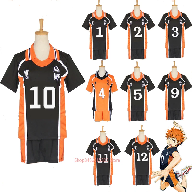 FAKUNTNAnime Haikyuu Cosplay Костюм Karasuno старшая школа волейбол клуб Hinata Shyouyou Kageyama Tobio