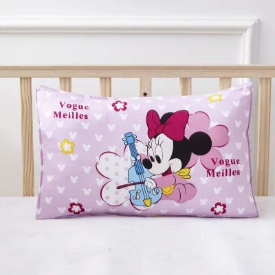 Minnie 30x50cm Дисней Микки Маус желтый Комплект постельного белья пододеяльник наволочка Красный Минни Микки мультфильм дети взрослый Постельный Комплект домашний текстиль подарок - Цвет: Minnie 30x50cm