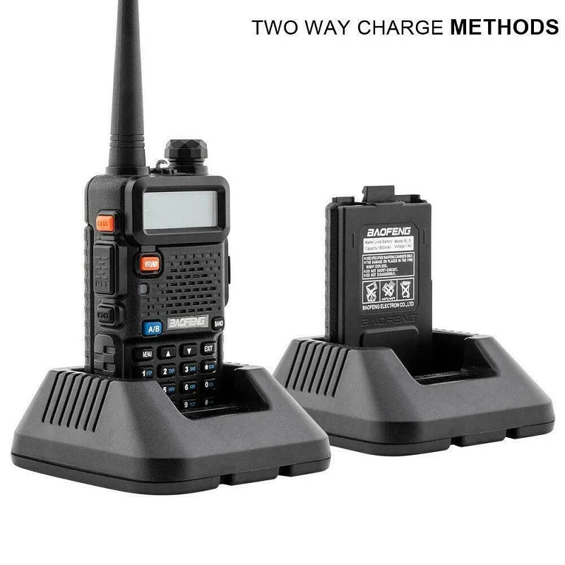 US Plug UV-5R Walkie Talkie профессиональное переговорное устройство CB радио стационарный трансивер 5 Вт VHF UHF портативный UV 5R охотничий радиоприемник