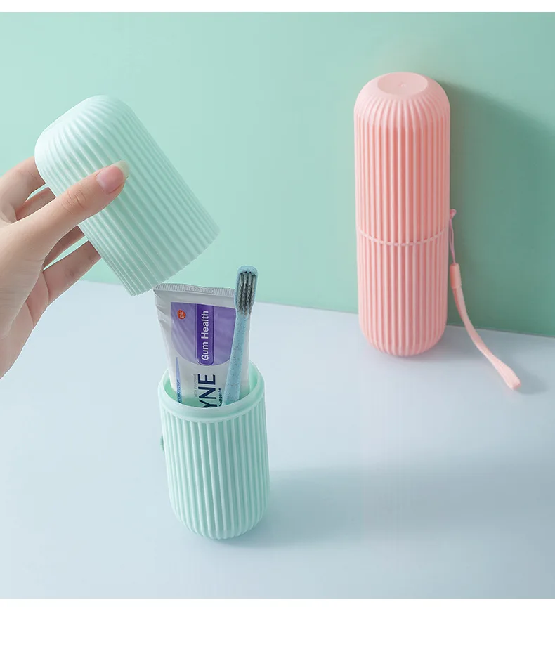 Portable Travel Teeth Toothbrush with Storage Box Set Creative Simple Couples Washed Cup Tooth Mug Toothbrush Cup