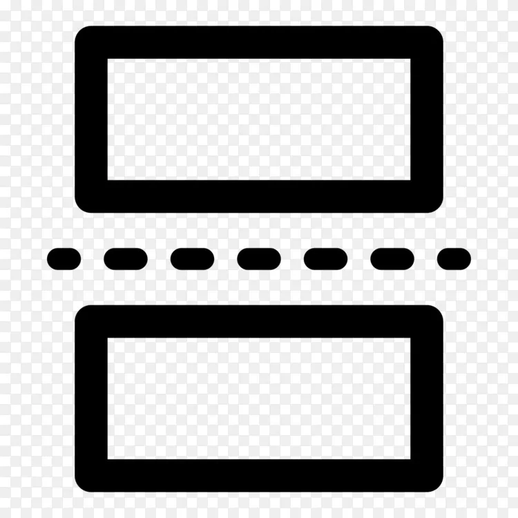 分页计算机图标.水平线