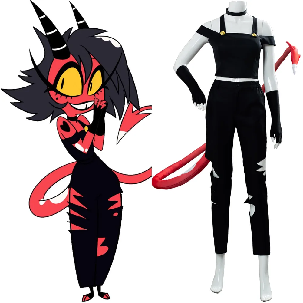 Hazbin Косплей отель Helluva Boss Millie костюм для косплея платье Хэллоуин карнавальный