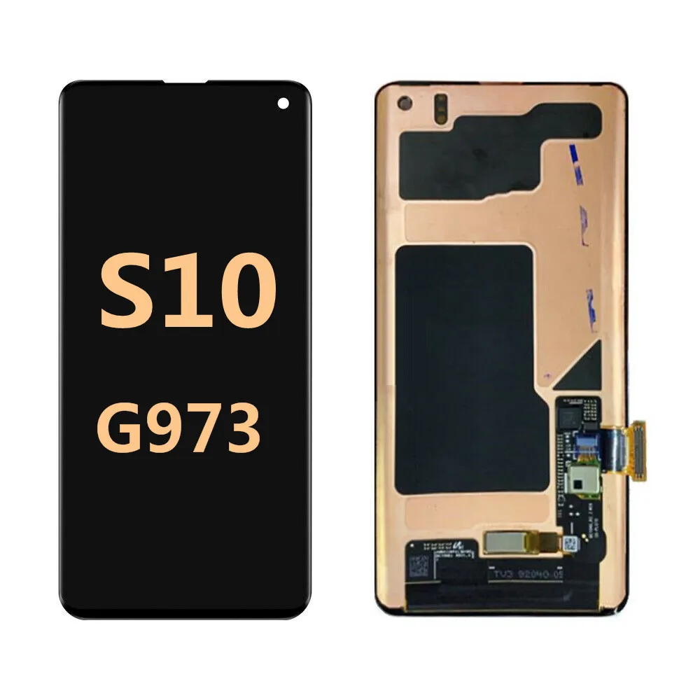 Черный 6,1 ''lcd для SAMSUNG S10 lcd G9730 дисплей G973 сенсорный экран дигитайзер для SAMSUNG Galaxy S10 wtih рамка
