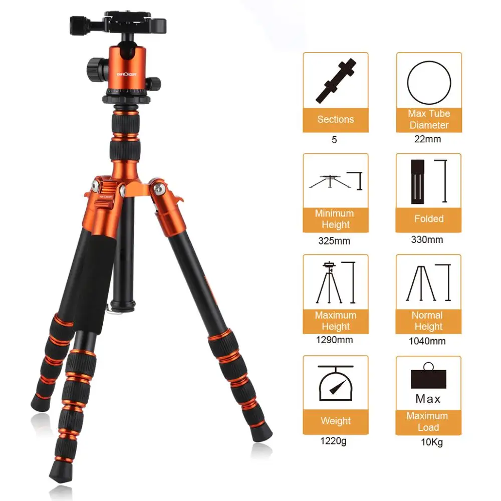 K&F Concept Professional DSLR Camera Tripod 50