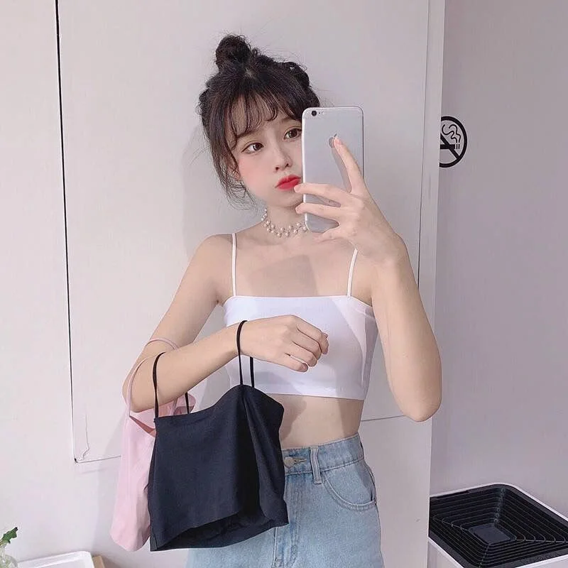 Summer Women Sling Tube Top Sexy Bra Top Breathable Chest Pad Wearing Underwear Seamless Ice Silk Breast Wrap Lingerie Female Summer Women Sling Tube Top Sexy Bra Top Breathable Chest Pad Wearing Underwear Seamless Ice Silk Breast Wrap Lingerie Female