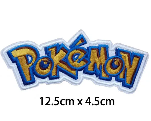 Покемон мультфильм Пикачу eevee вышитый Железный на патч, игра Характер Куртка Жан рюкзак жакет DIY аксессуары для одежды - Цвет: 01