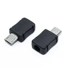 10 шт. Micro USB 5 Pin T порт штекер разъем с пластиковой крышкой для DIY дропшиппинг адаптер PCB SDA кабель для передачи данных линия