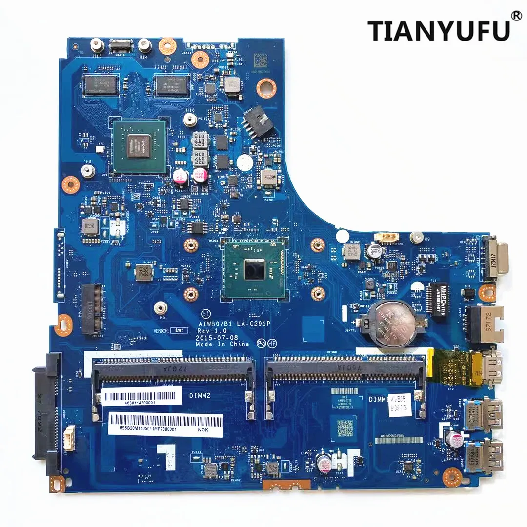 AIWB0/B1 LA-C291P для LENOVO Ideapad B51-30 Материнская плата ноутбука N16V-GM-B1 1GB DDR3L материнская с