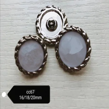 

1 lot=10 pieces sewing accessories logo silver metal button suit coat gold buttons 16mm 18mm 20mm CC67