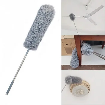 

Retractable Pole Microfiber Duster with Long Extension Pole Washable Duster for Cleaning High Ceiling Ceiling Fan Blinds Cobwebs