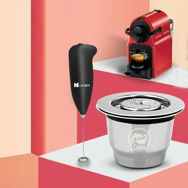 New Upgraded Crema Coffee Capsules For Nespresso Coffee Filters Tamper