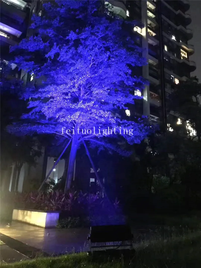New led city color 24x12w RGBWA+UV waterproof spotlight with battery Phone WIFI control