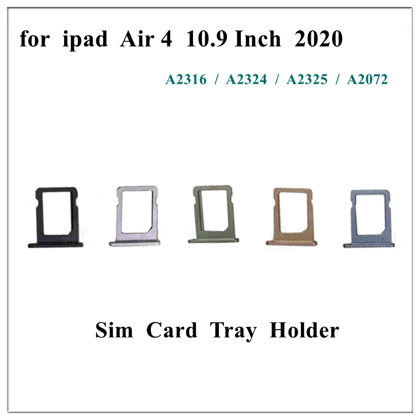 5 шт. для iPad Air 4 10 9 дюйма Air4 2020 новый лоток Sim-карты держатель Слот адаптер черный