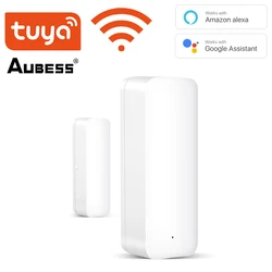 Détecteur intelligent d'ouverture/fermeture de porte, wi fi, Compatible avec Alexa, Google Home, Tuya SmartLife, application Alice 