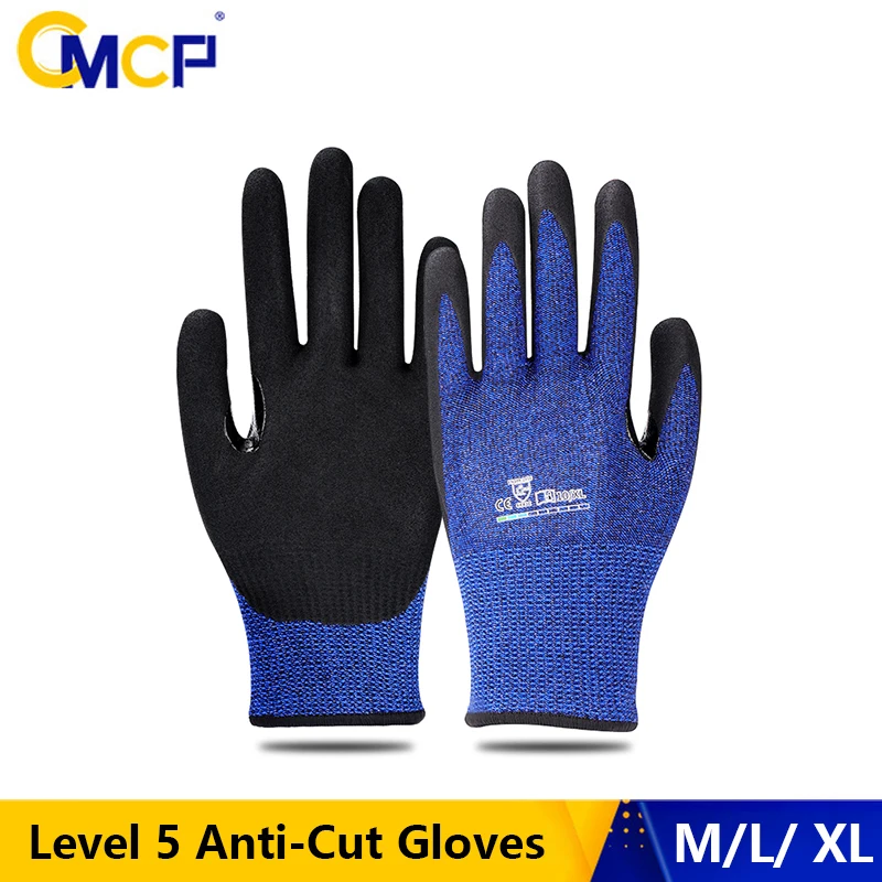1pair Protective Nylon Gloves Anti-Cut Wear-Resistant Work Sleeves Breathable MA 
