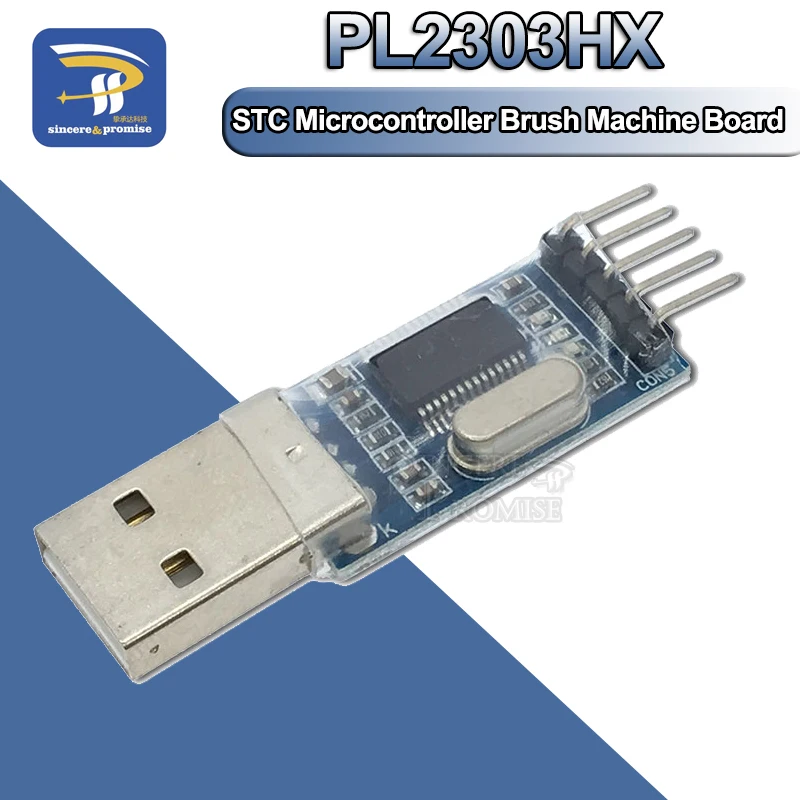 Модуль адаптера преобразователя PL2303 USB в RS232 TTL плата щеточной машины