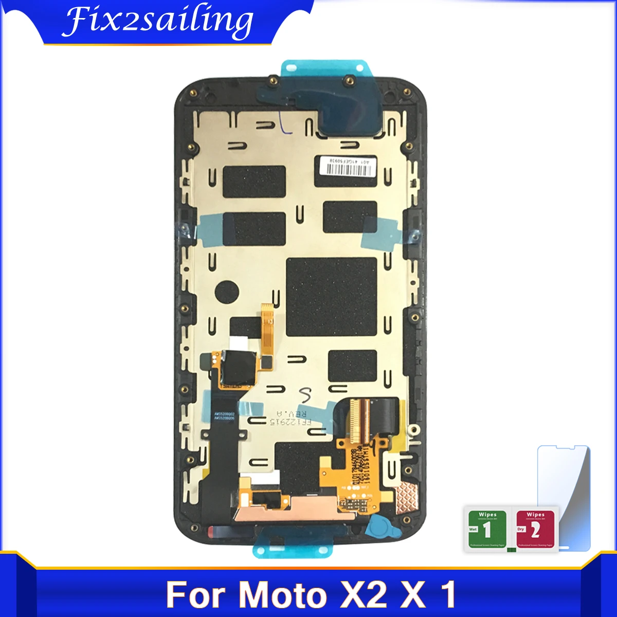 Для Moto X + 1 X2 ЖК дисплей XT1092 XT1095 XT1097 сенсорный экран панель в сборе с рамкой