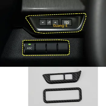 

For Lexus UX 200H 250H 260H 2019 2020 Car stick cover Carbon fiber front head fog light switch trim frame lamp hood 2pcs