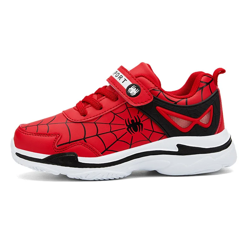 Children Boys Spiderman Sneakers Kids Cartoon Sports Shoes Boy Pu