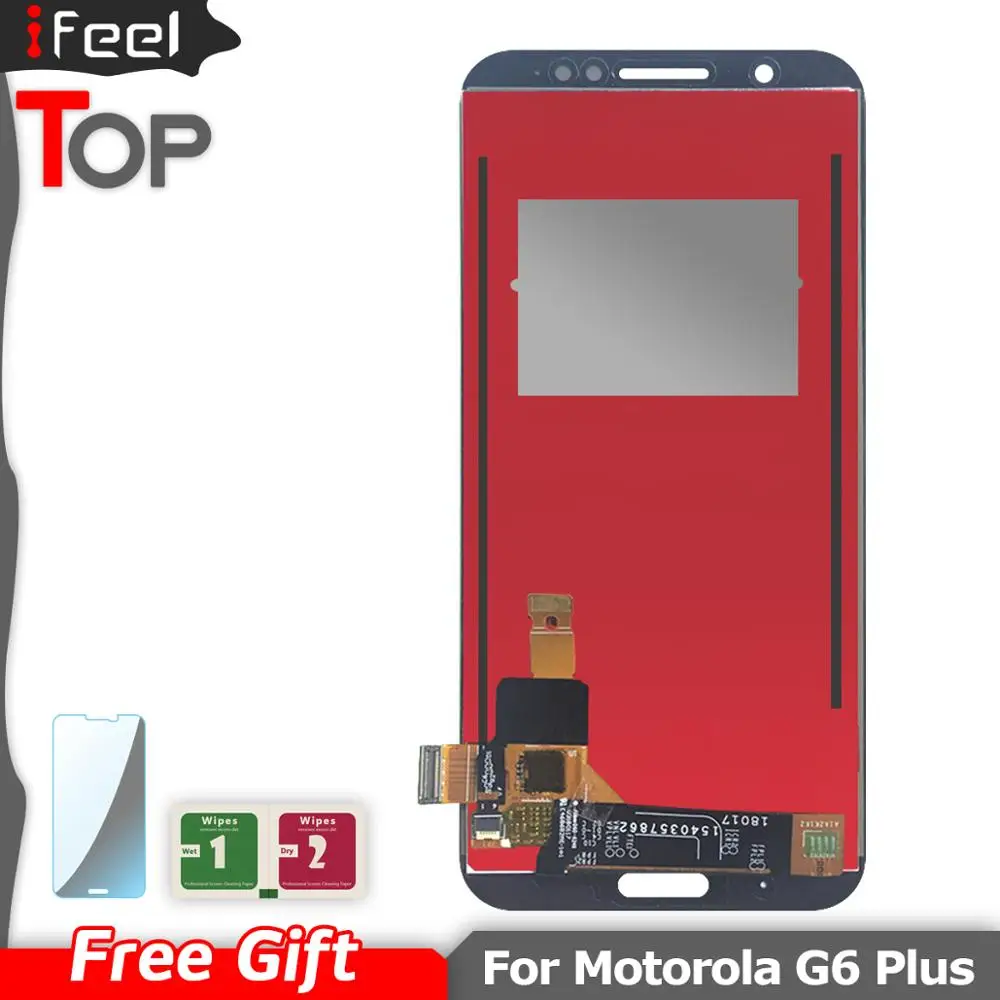 Для Motorola Moto G6 плюс Xt1926-5 XT1926-8 XT1926-6 XT1926 ЖК-дисплей с сенсорным экраном и цифровой