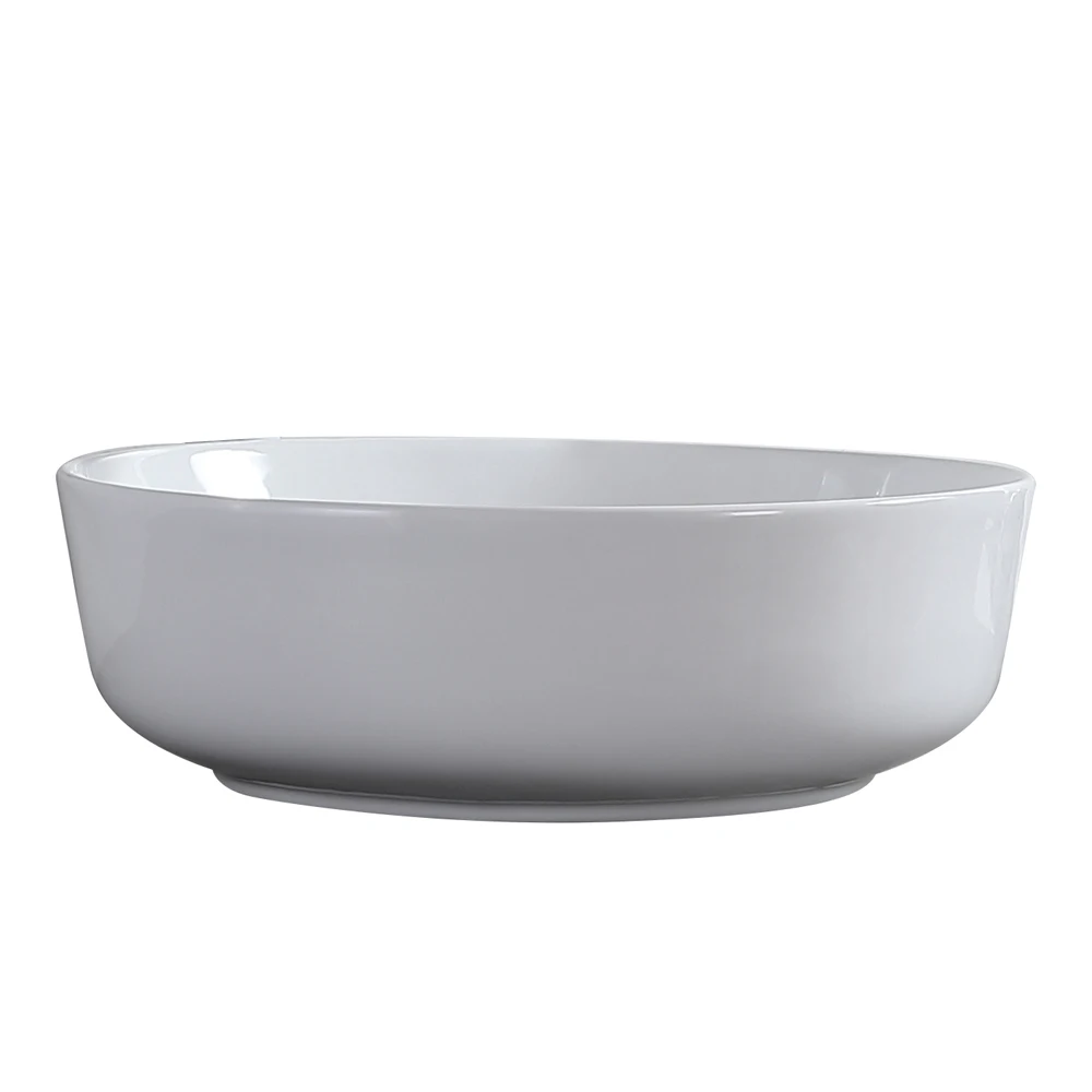 

US 16.54" x 16.54" Ceramic Basin Above Counter Basin Bowl Shape White Counter Bathroom Vanity Bowl