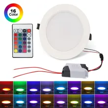 

XRYL LED RGB Bulb Colorful Light Bulb 5W 10W DownLight LED Ceiling Lamp For Home Decor Night Lamp Holiday Bar Club
