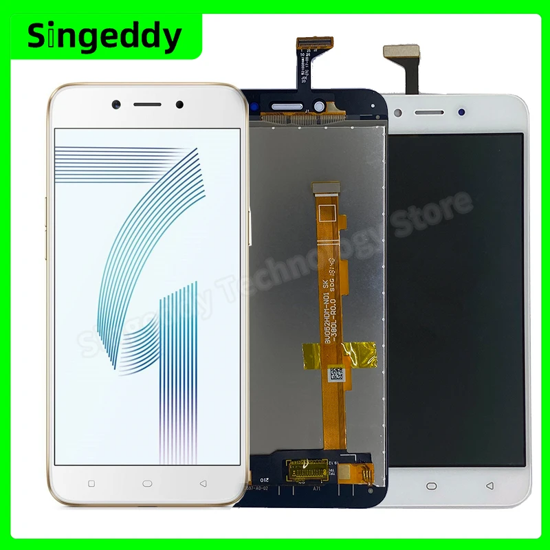 

ЖК-дисплей для Oppo A71 2018, дигитайзер экрана сенсорной панели, комбинированная сборка стекла, запасные части, A71K, CPH1717, CPH1801