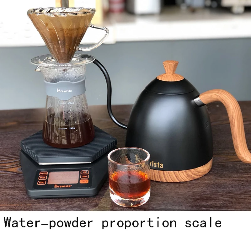  Rechargeable electronic scale coffee scale high percision Water-powder ratio Hexagonal digital scal - 32959622020