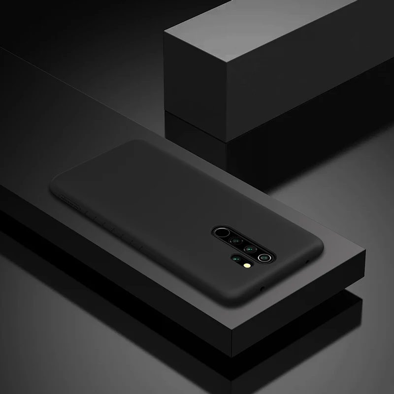 Черный Nillkin ТПУ чехол для Xiaomi Redmi Note 8 Pro силиконовый Гладкий защитный чехол мягкий цветной чехол s - Цвет: Черный