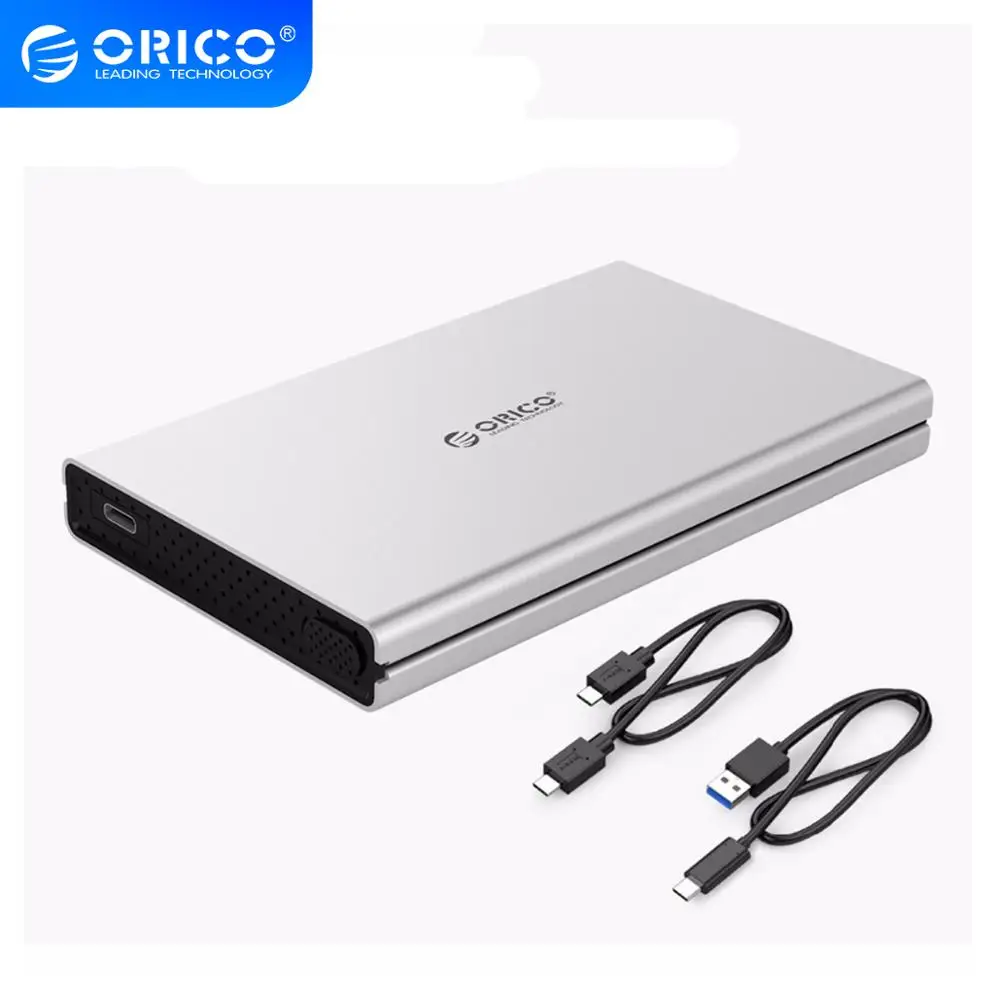 Корпус ORICO для жесткого диска USB3.0/type-C в SATA3.0, алюминиевый корпус для жесткого диска с поддержкой UASP для samsung, 2,5 дюйма, HDD/SSD Корпус ORICO для жесткого диска USB3.0/type-C в SATA3.0, алюминиевый корпус для жесткого диска с поддержкой UASP для samsung, 2,5 дюйма, HDD/SSD