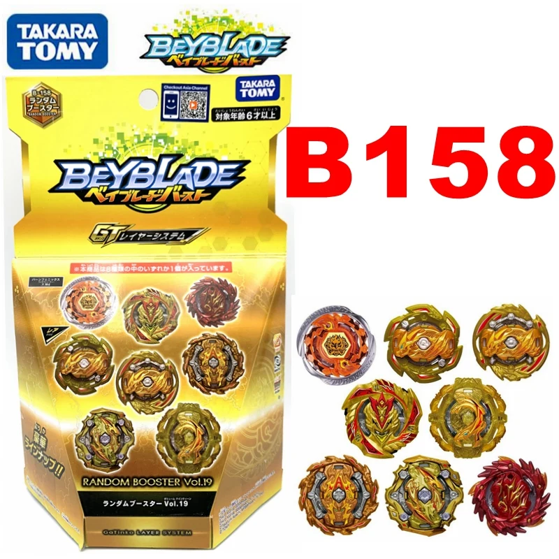 Оригинальная Takara Tomy bayblade Burst GT 8 случайных мешков с взрывом игрушки для мальчиков