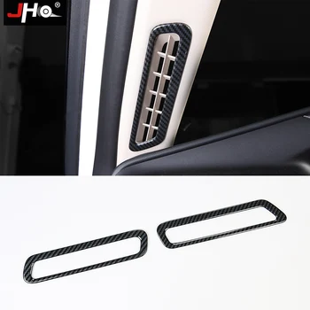 

JHO Carbon Grain Car Front Pillar Vent Outlet Cover Trim Overlay Bezel For Ford Explorer 2020 XLT Limited Platinum Accessories