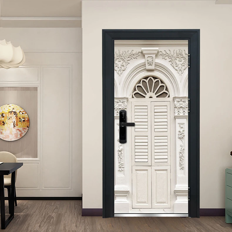 Европейский водонепроницаемый diy 3d двери наклейки домашний декор самоклеющиеся спальня Deursticker Декор на дверь Adesivi per Porte W218