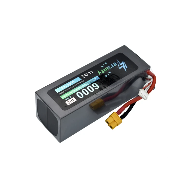 Teranty power 14,8 v 6000mAh 40C Lipo аккумулятор для радиоуправляемого дрона, лодки, квадрокоптера, запасные части 4S, 5200 mah, 14,8 v батареи, разъем T/XT60