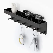 

Key Rack Organizer Shelf Stainless Steel Key Box wall hooks Wall Mounted Kitchen Storage Rack