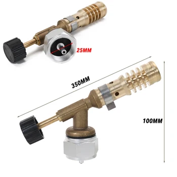 

Hot MAPP Gas Torch Copper Fire Flame Device Tip Thawing Copper Lightweight High Temperature Heating Portable Camping Burner