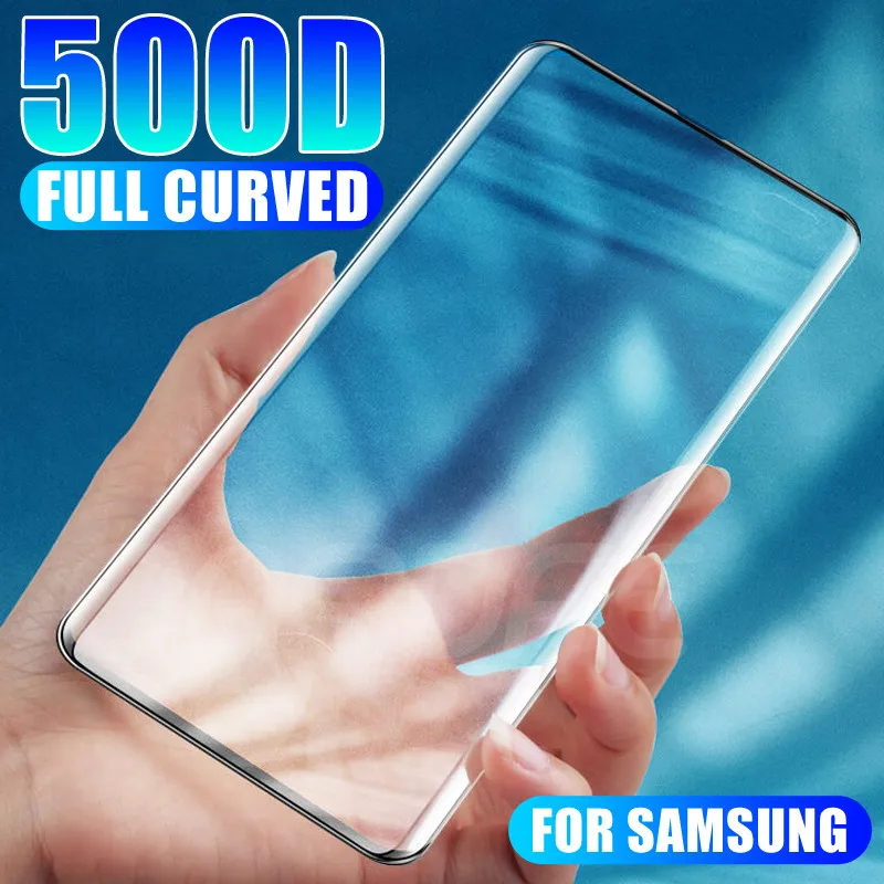 

500D Tempered Glass on the For Samsung Galaxy S10 Lite S9 S8 Plus S10e Screen Protector For Samsung Note 9 8 10 Pro Glass Film