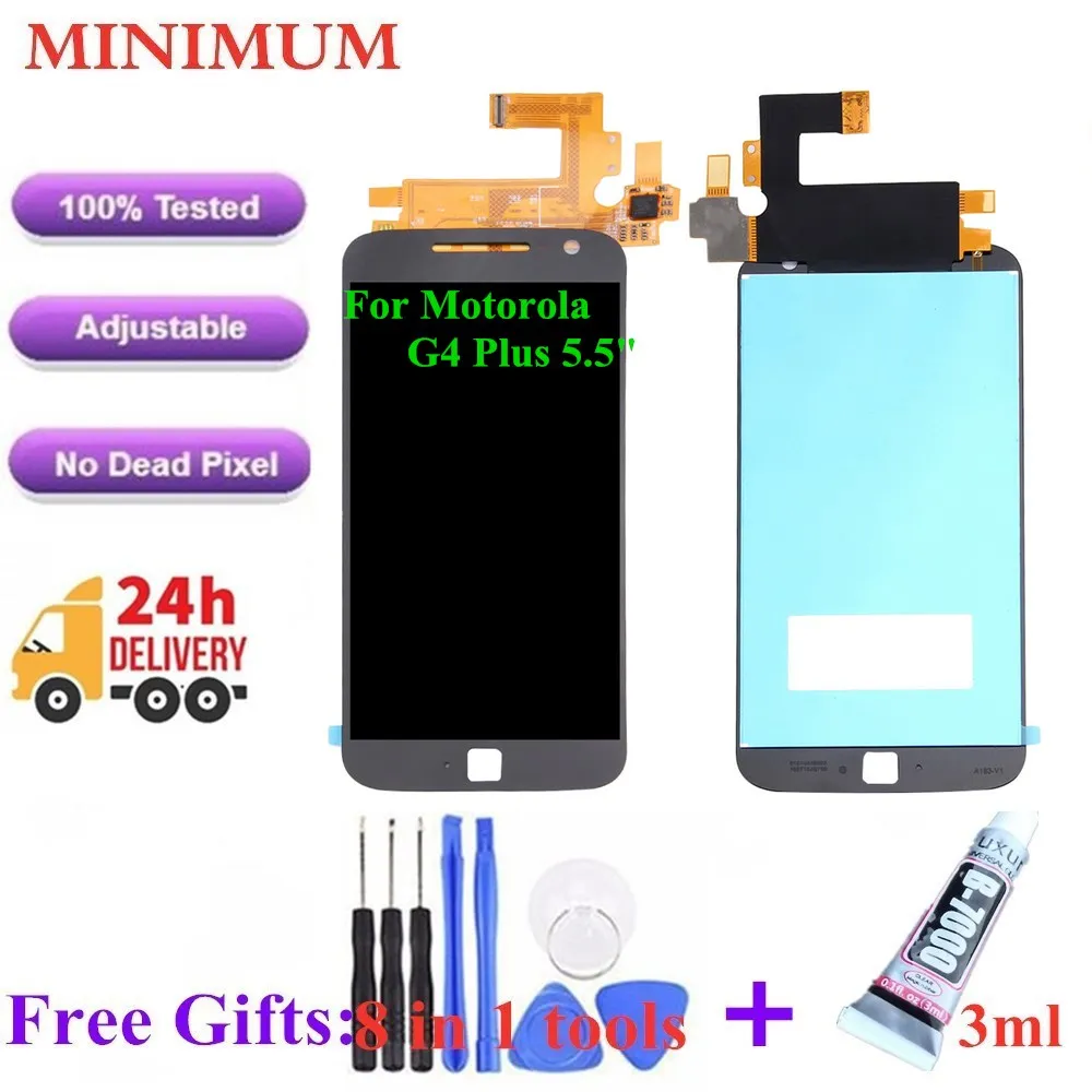 

For Motorola G4 Plus XT1644 5.5" LCD Display Touch Screen Digitizer Assembly For Moto G4Plus XT1640 XT1641 XT1642 XT1643 LCDs