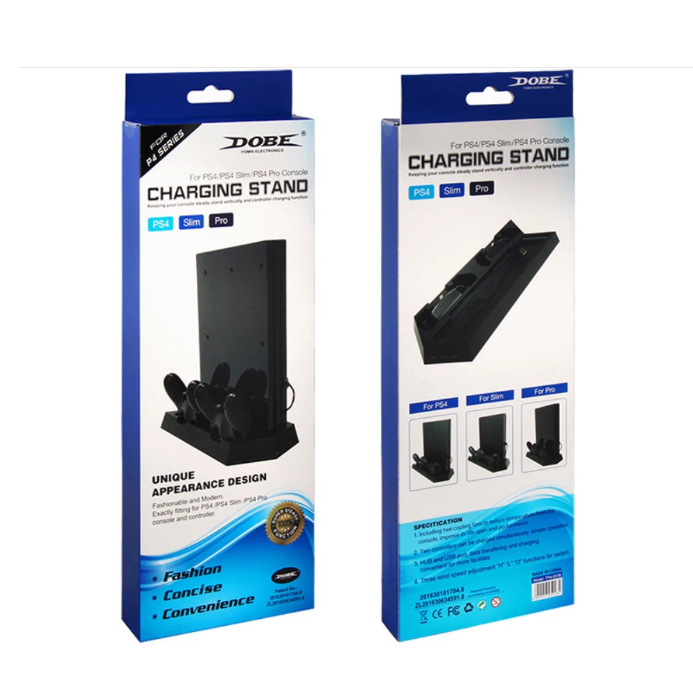 PS4/PS4 Slim/PS4 Pro Вертикальная консоль Вентилятор охлаждения PS4 PS 4 контроллер зарядное устройство игровой диск Подставка для хранения башня база PS4 аксессуары