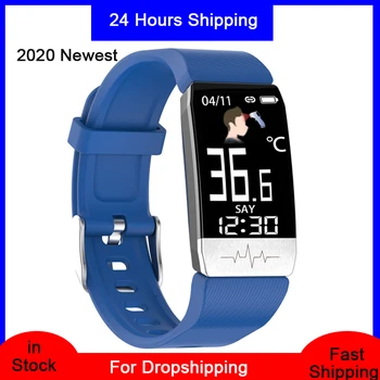 

IWO 2020 Smart Watch Temperature Measure Blood Pressure Blood Oxygen Monitoring Sport Smartwatch for Android IOS pk iwo 8