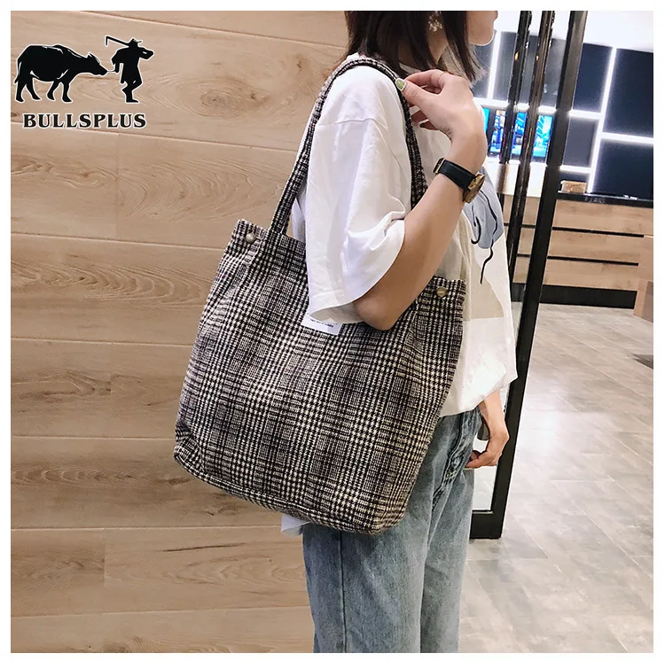 Original Korean canvas four-in-one large-capacity literature and art one-shoulder bag. weekend bag | Багаж и сумки