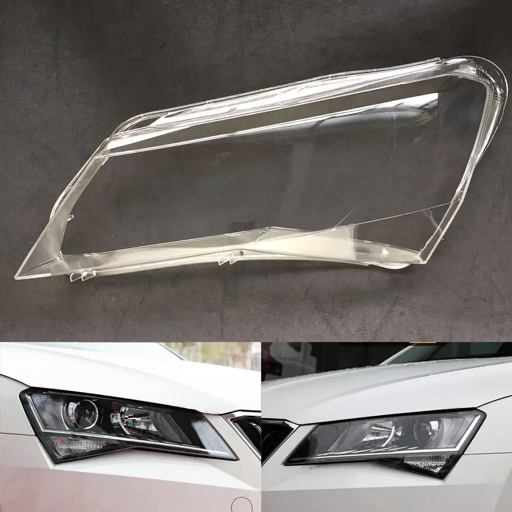 araba far lens skoda superb 2016 icin 2017 2018 araba oto kabuk kapak shell aliexpress