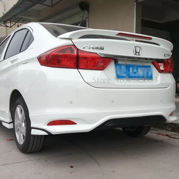 

Car Tail Spoiler ABS Plastic For Honda City 2015 2016 2017 2018 With Light Rear Trunk Spoiler Car Decorations