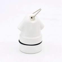 E27 керамический держатель лампы с двусторонним входом для праздничных подвесных струнных огней