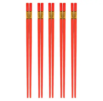 

100pairs Alloy Red Chopsticks Chinese Long Non-Slip Sushi Hashi Chop Sticks Set Wedding Favors and Gifts Tableware SN2760