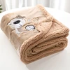 Baby Blankets Newborn Double-deck Warm Flannel Blanket Stroller Coral Fleece Manta Bebe Baby Products New born Baby Swaddle Wrap 5