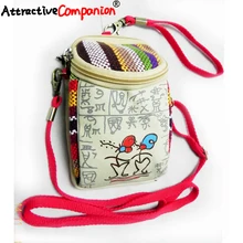 Женская тканевая сумка-мессенджер для макияжа, Новая повседневная Сумочка DongBa с этническим рисунком, ручная работа, цветная ткань с радугой, подарок для девочки, сумка 019