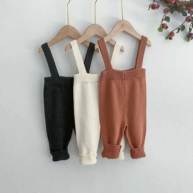 13.47US $ 40% OFF|Milancel 2021 Winter New Baby Clothes Knitted Newborn Pants Korean Solid Toddler T...